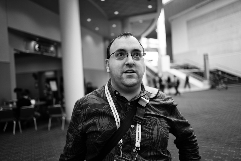 Candid Encounter in Monochrome