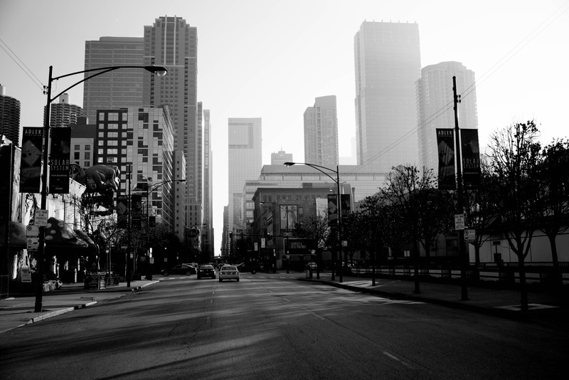 Urban Serenity in Monochrome