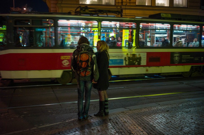 Waiting Together at Night