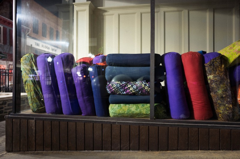 Colorful Pillows at Night