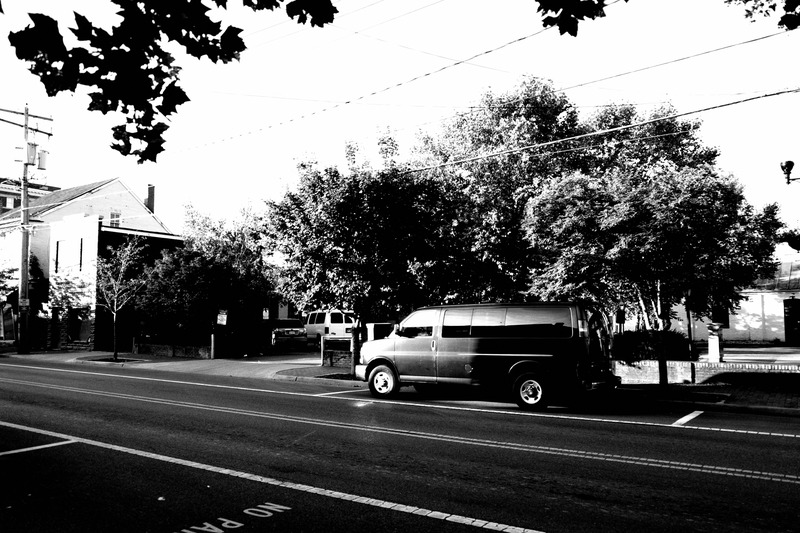 Urban Stillness in Monochrome