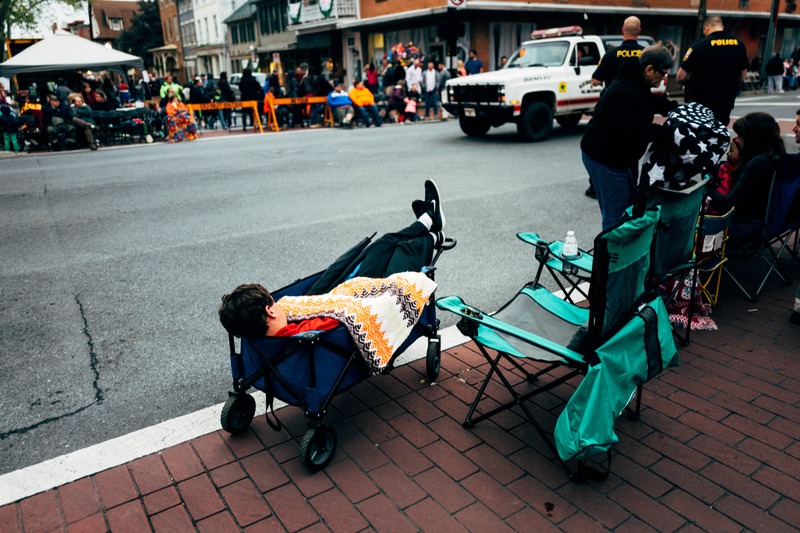 Resting at the Parade