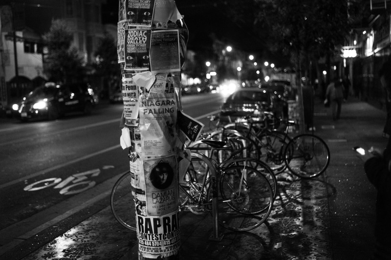 Urban Nightscape in Monochrome