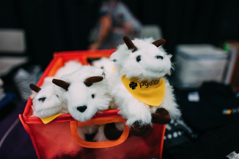 Whimsical Plush Goat Display