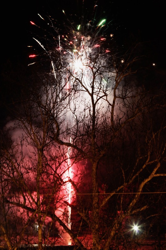 Fiery Night Amongst Shadows