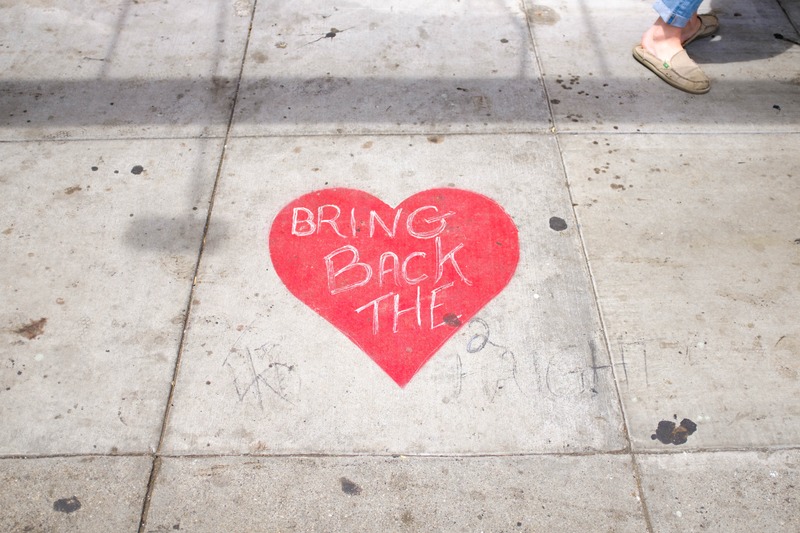 Heartfelt Message on Concrete