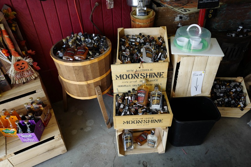 Rustic Moonshine Display