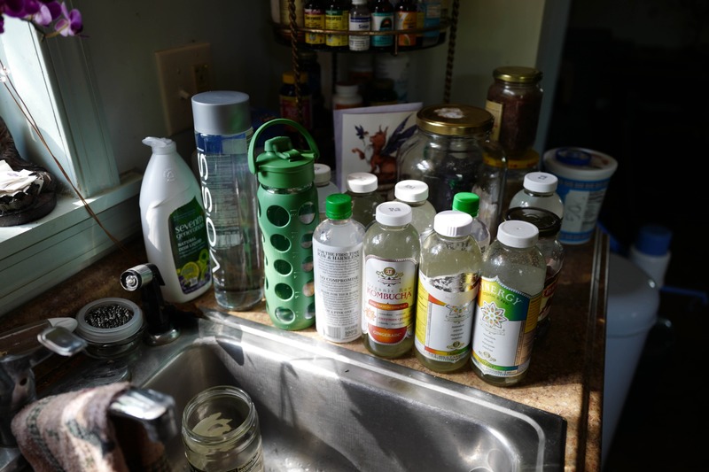 A Cluttered Kitchen Corner