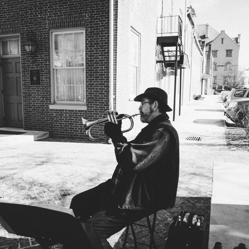 Street Serenade in Monochrome