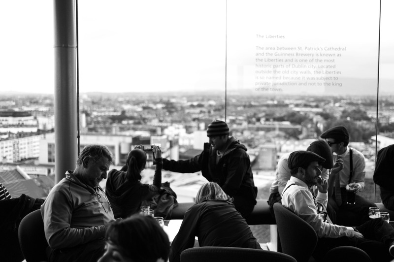 Urban Gathering in Monochrome