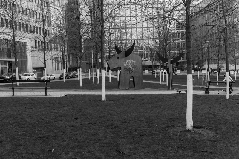 Urban Sculpture in Monochrome