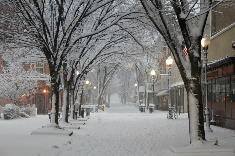 Silent Winter Street