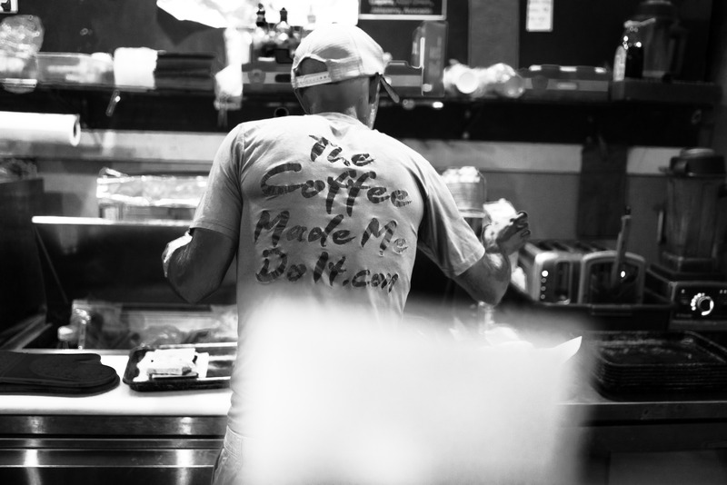 Barista's Humor in Action