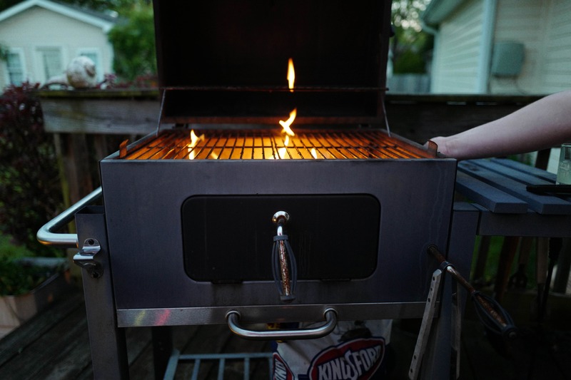 Evening Grill Flames