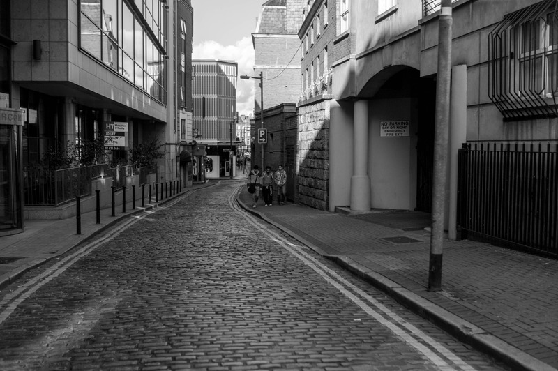 Urban Passageway in Monochrome