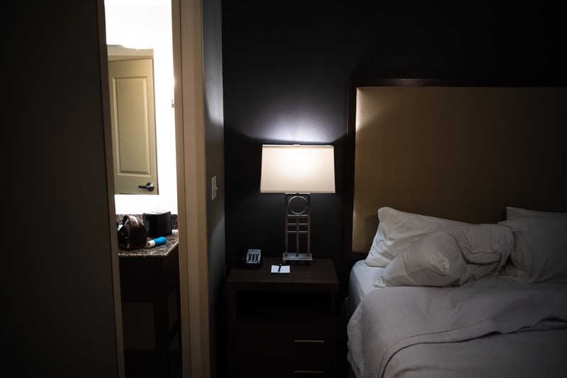 Quiet Hotel Room at Night