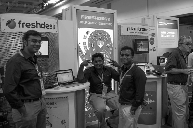 Tech Enthusiasts at a Conference