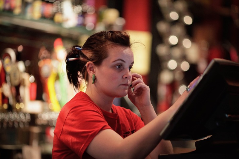 Candid Moment at the Bar