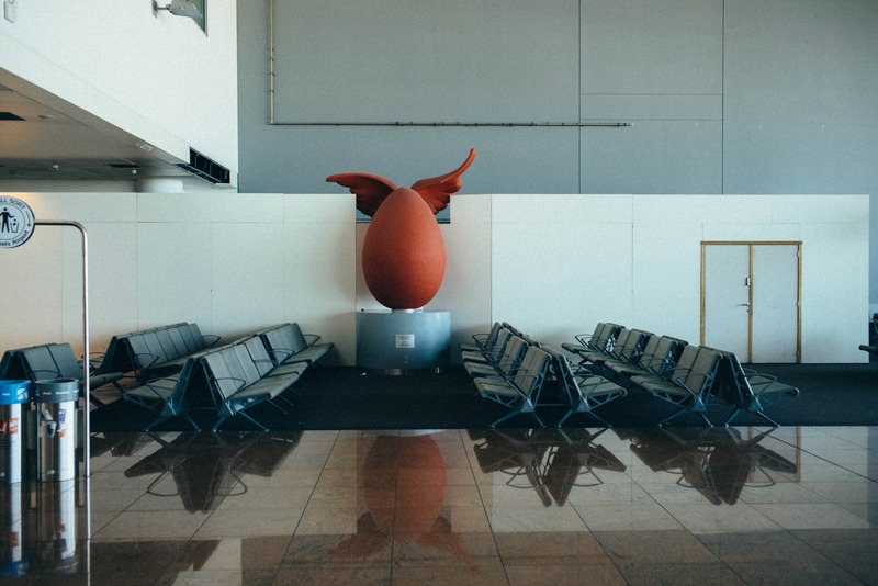 Whimsical Airport Sculpture