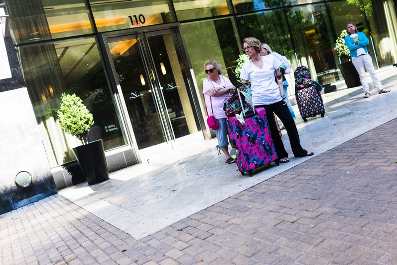 Waiting at the Entrance