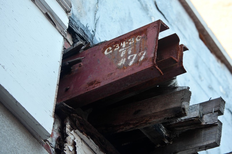 Rusting Metal and Weathered Wood