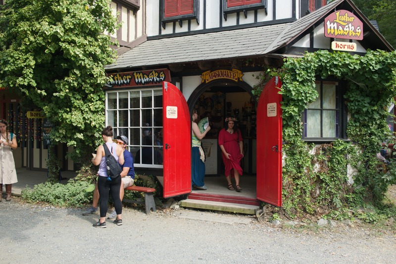 Charming Mask Shop Scene