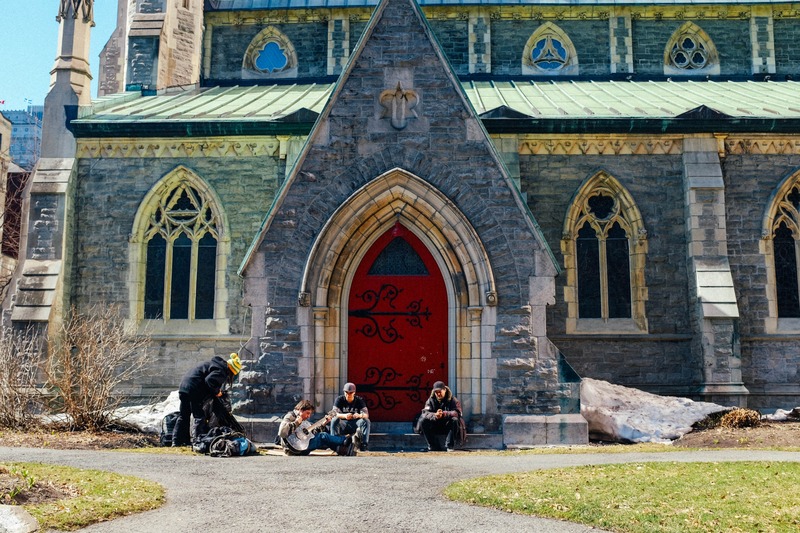 Gathering at the Church