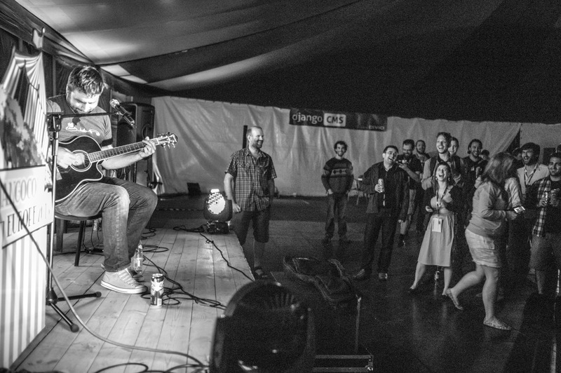 Intimate Performance Under Tent