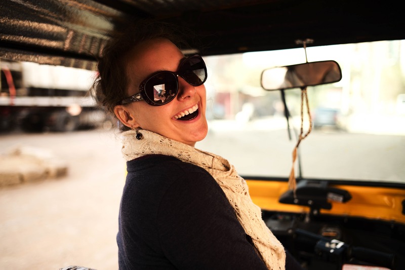 Joyful Escape in a Rickshaw