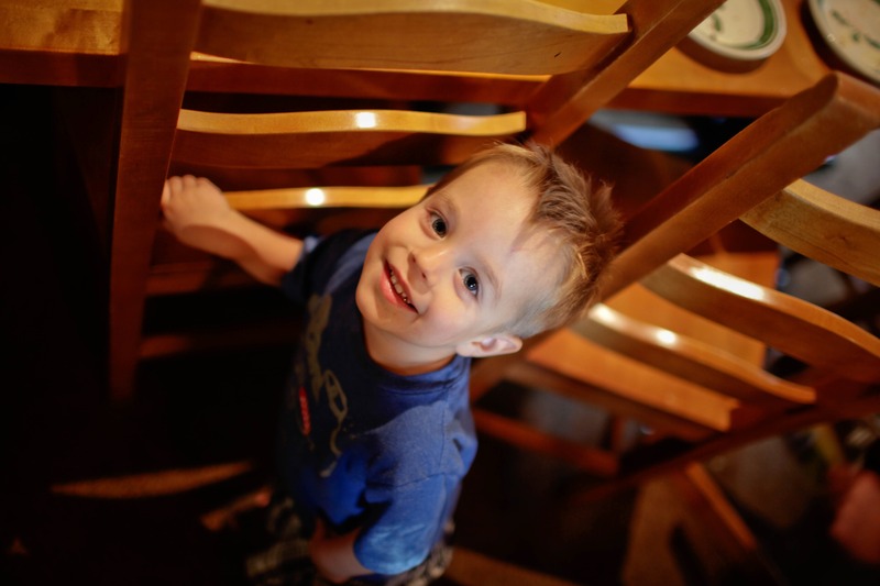 A Child's Joyful Curiosity