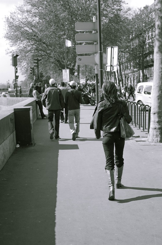 Urban Stroll in Monochrome