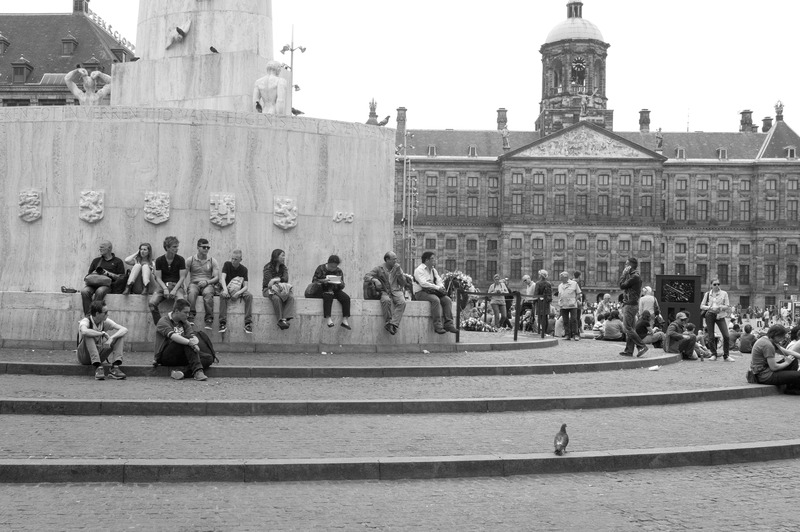 Quiet Moments in the Square