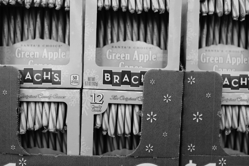 Festive Candy Cane Display