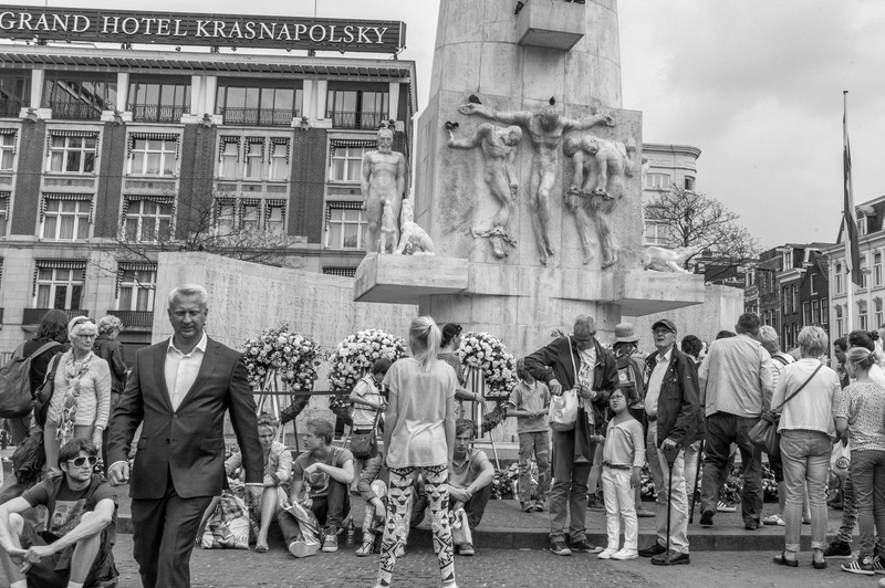 Gathering at the Monument