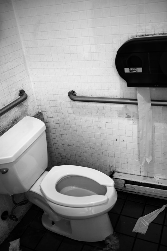 Solitary Restroom Stillness