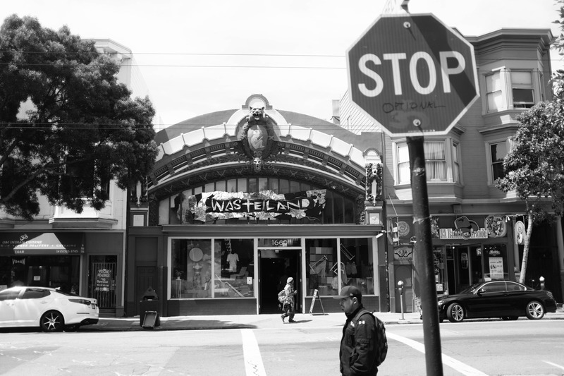 Urban Encounter in Monochrome