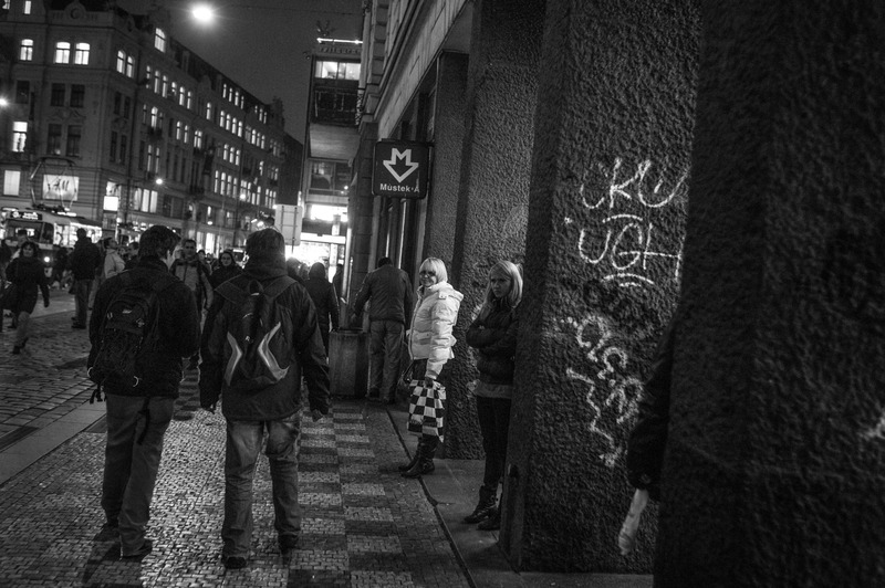 Nighttime Urban Encounter