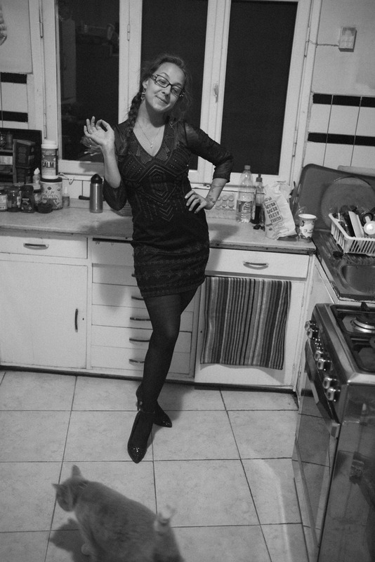 Kitchen Glamour in Monochrome