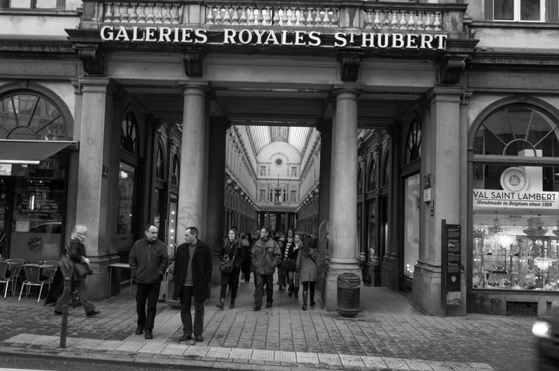 Urban Passageway in Monochrome