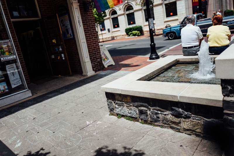 Quiet Moments by the Fountain