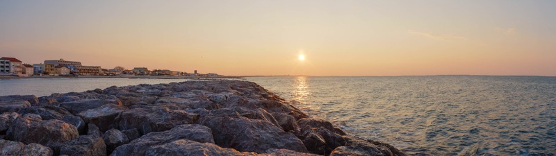 Serene Sunset by the Shore
