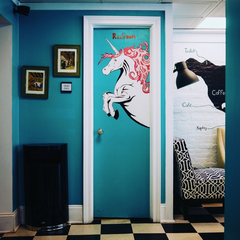 Whimsical Restroom Entrance