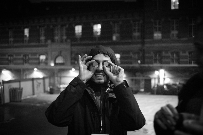 Playful Nighttime Moment