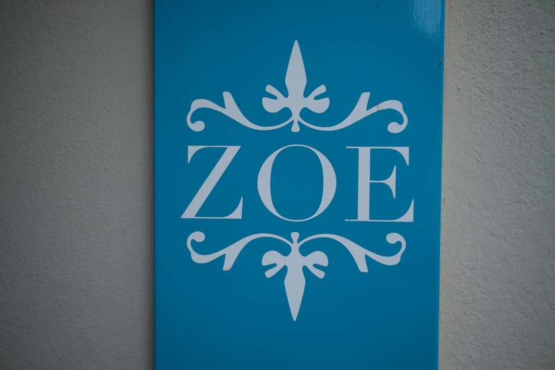 Elegant Signage in Blue
