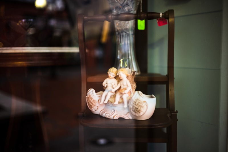 Whimsical Cherubs in Reflection