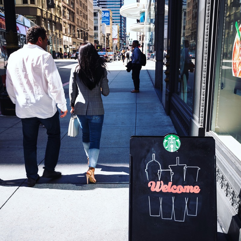 Urban Stroll and Coffee Ambience