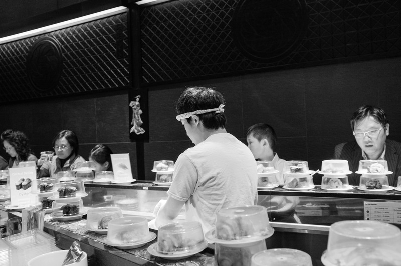 Culinary Focus in Monochrome