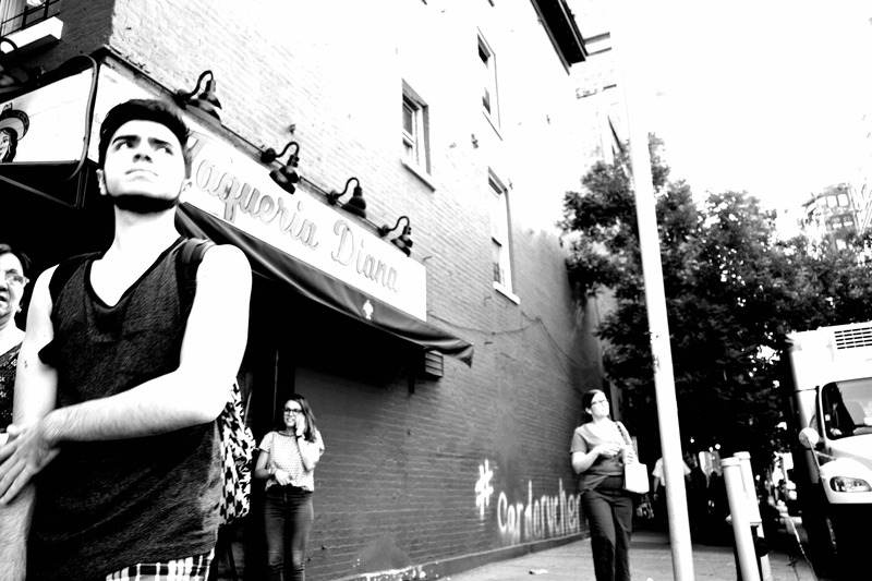 Urban Stroll in Black and White