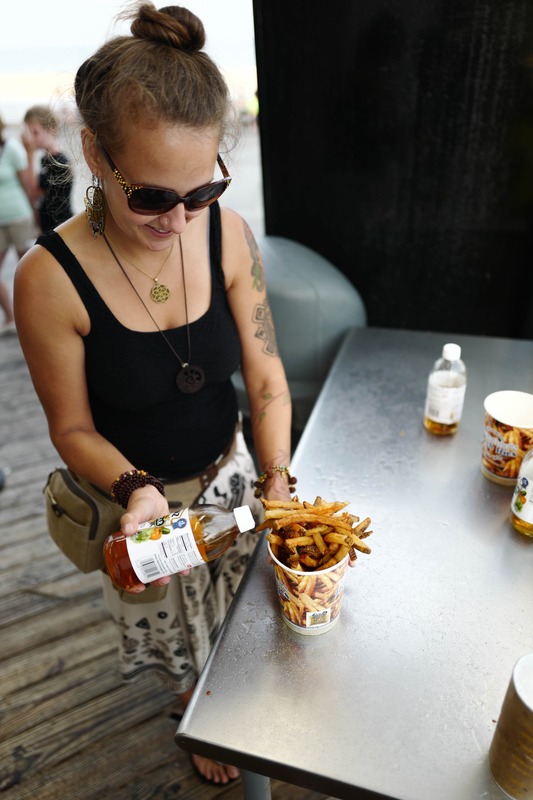 Casual Snack at the Beach