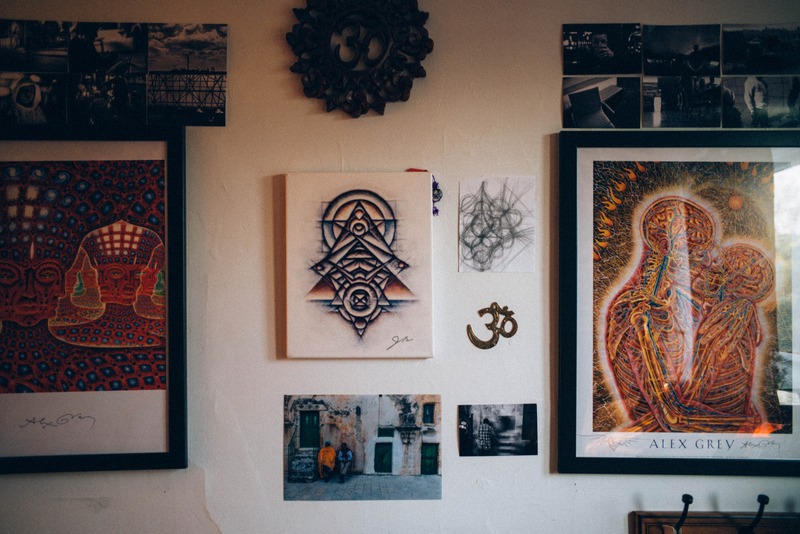 Eclectic Wall Art Display